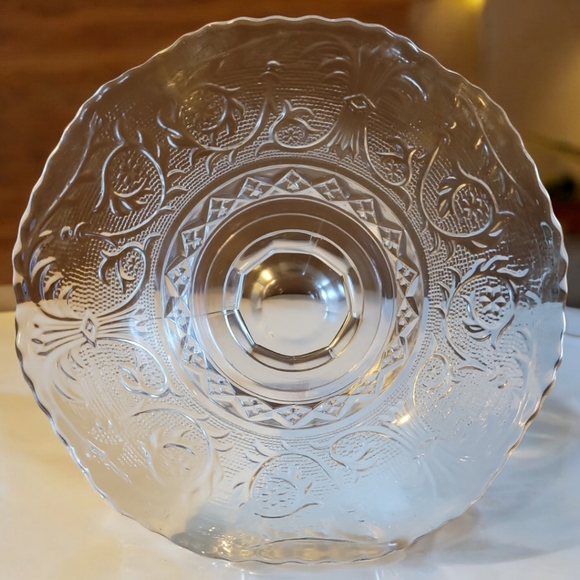 Vtg 1925-1965 Duncan Miller Sandwich Footed Pedestal Glass Candy Dish Bowl - Picture 4 of 6